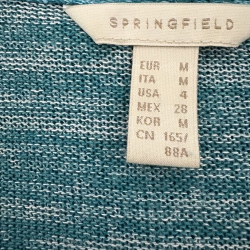 Springfield women's knitted blouse turquoise like new, size M