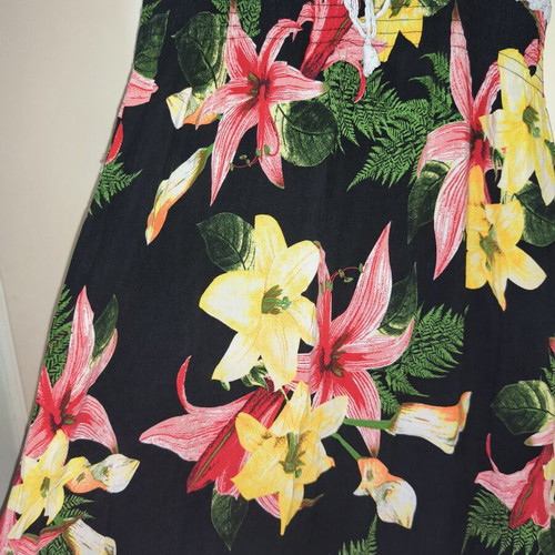Long floral summer dress used, size small, M Made In Italy