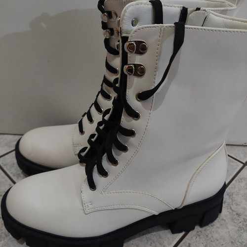 Alta Moda boots like new with laces and zipper size 41 black-white