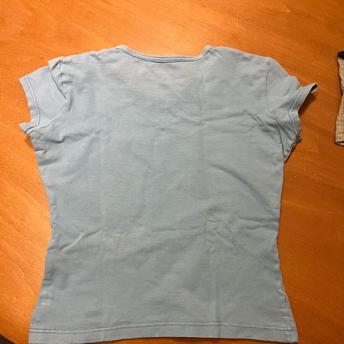 Cante fitted short sleeve top new blue-turquoise size XXS