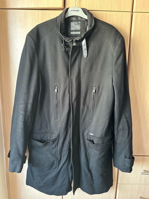 Ανδρικό παλτό Zara XL μεταχειρισμένο, μαύρο