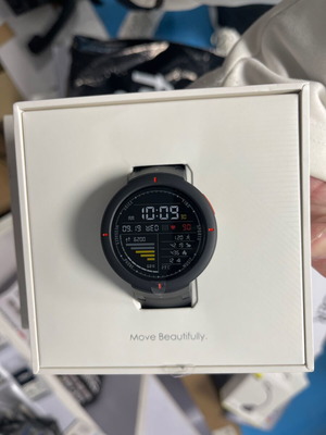Σφραγισμένο Amazfit Verge 43mm Smartwatch με Παλμογράφο (Black)