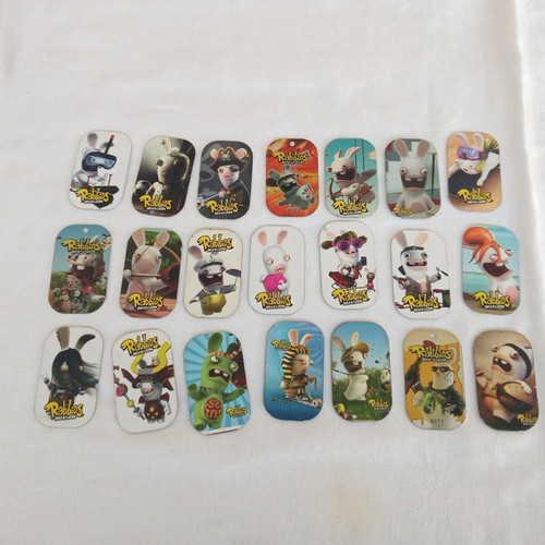 Rabbids metal tags collectible set of 21