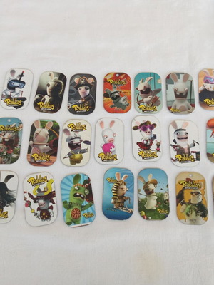 Rabbids metal tags collectible set of 21
