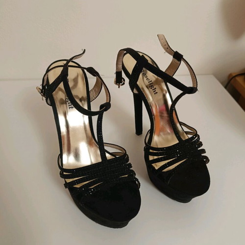 Roselight women's high-heeled sandals like new, size 38, black