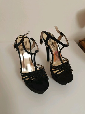 Roselight women's high-heeled sandals like new, size 38, black