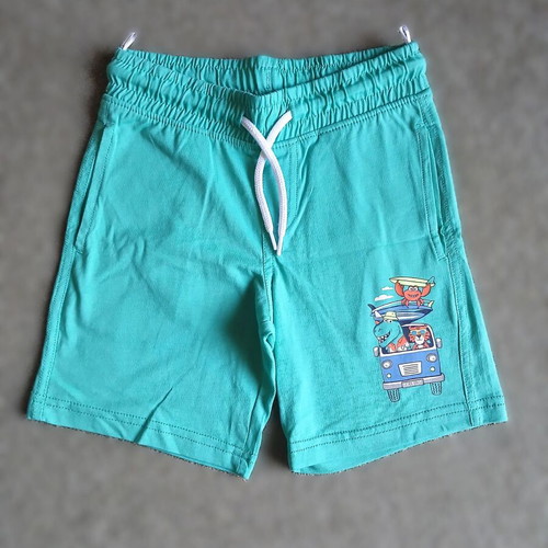 C&A Boys' Shorts turquoise 4Y new, cotton, fun print