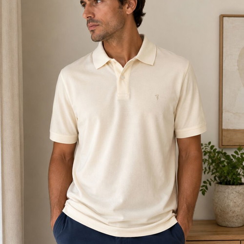 Trussardi Polo Shirt like new, soft yellow, 100% cotton, size M