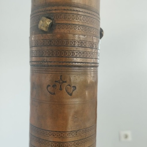 Authentic Ottoman Traditional Copper Coffee Grinder