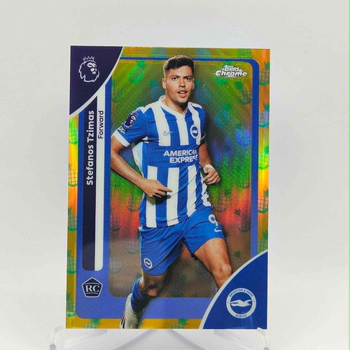 Topps Chrome EPL Stefanos Tzimas Pinaple Rookie card new