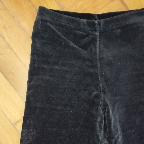 Velvet vintage pants black, like new, straight cut, side zipper, size XXS