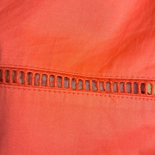 Skirt coral color with unique hem design, like new, size XXL