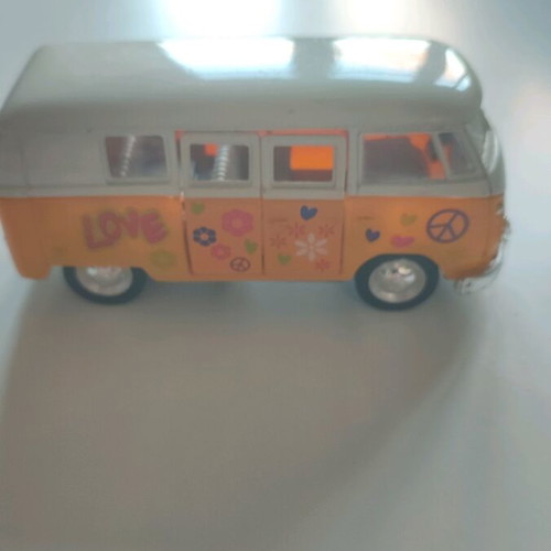 Volkswagen collectible miniature in hippie style like new