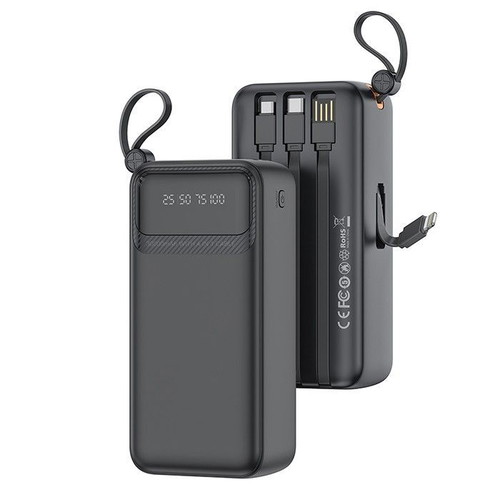 XO PR280 Powerbank 30000mAh with 4 built-in cables new