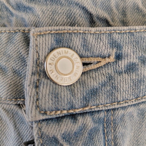H&M denim shorts size L like new, blue