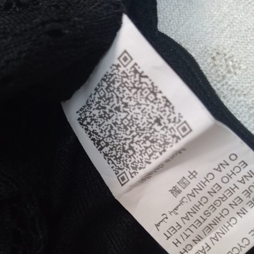Shein Bralette lace elastic size S cup A/B new black
