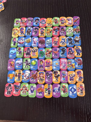 Brawl Stars collectible caps set 2020, pack of 70