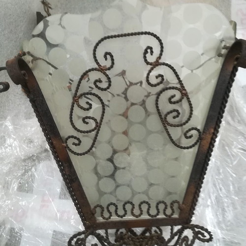 Antique lamp used, handmade, over 70 years old