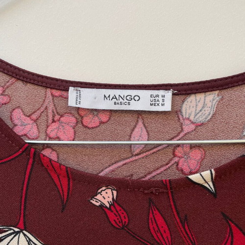 Mango autumn dress size M red, new