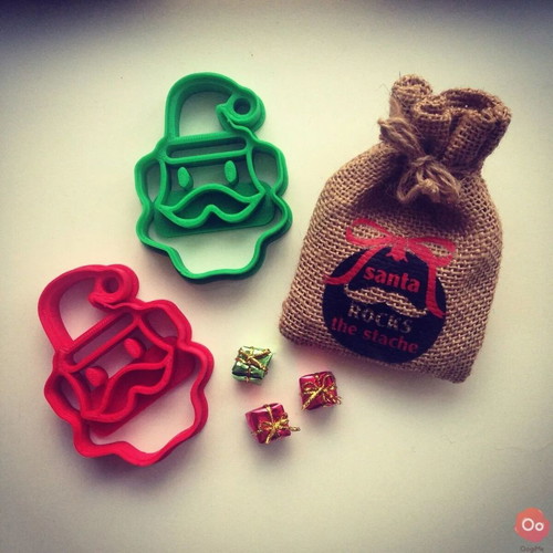 Santa Claus cookie cutter made to order, food-safe PETG