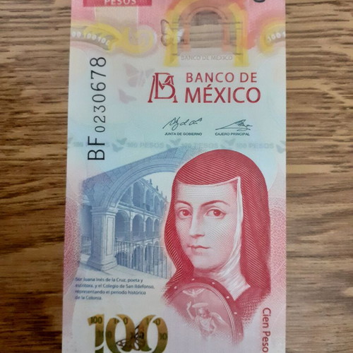 Mexico 100 Pesos Polymer Banknote 2021 New Design