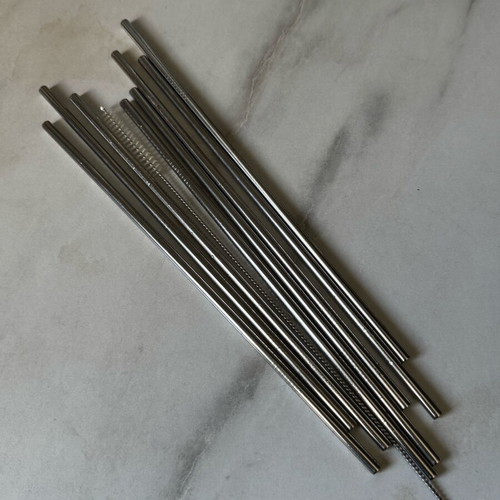 Stainless steel straws new unused