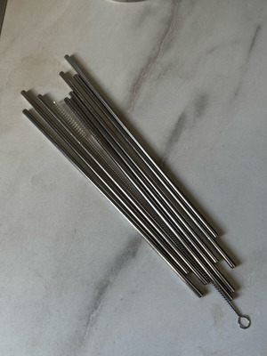 Stainless steel straws new unused