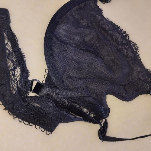 Calvin Klein black see through lace bra without padding, like new