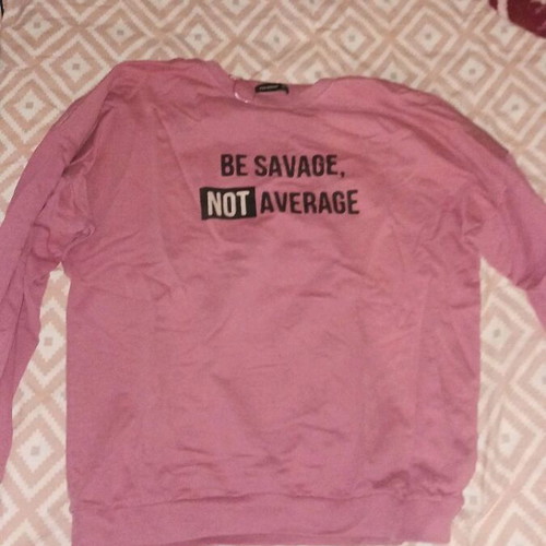 Pink Woman pink sweatshirt used, size M