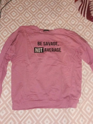 Pink Woman pink sweatshirt used, size M
