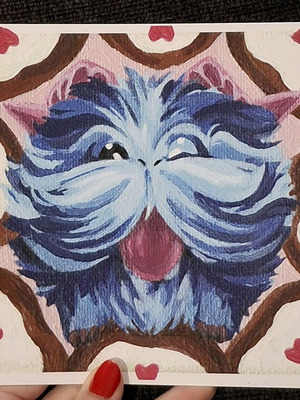 Print Poro (Porofessor - Arcane) new, 15×15cm, thick 300g paper