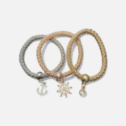 Charm bracelet set of 3 new