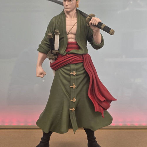 3D print figure Roronoa Zoro 27 cm like new