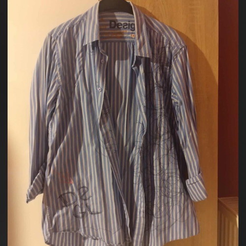 Zara shirt like new, size XL, blue