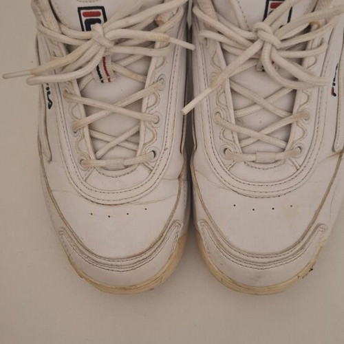 Fila women's athletic shoes size 38.5 like new, white