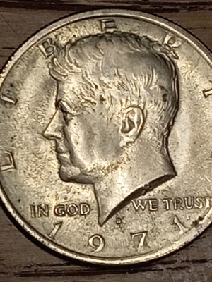 Αμερικανικό νόμισμα Kennedy Half Dollar 1971, 50 cents