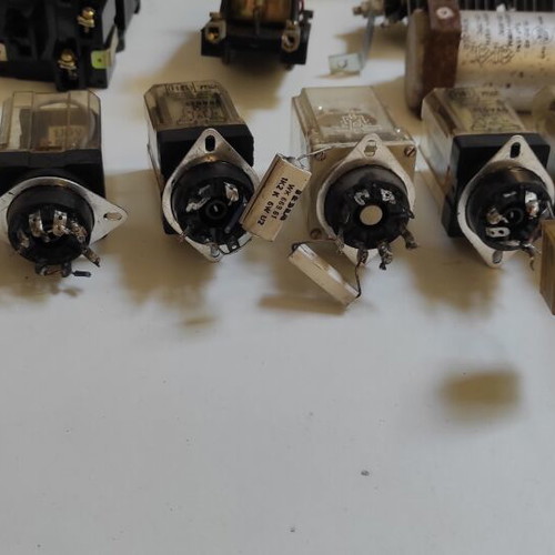 Electrical parts used from elevator control panel