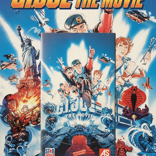 G.I. Joe: The Movie VHS tape like new, dubbed