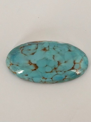 Turquoise mineral semiprecious stone cabochon like new