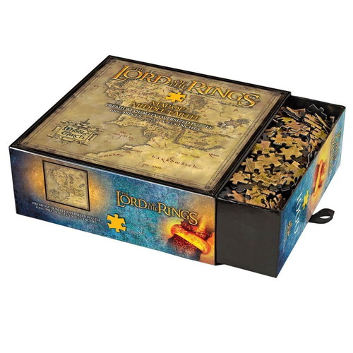 Noble Collection Lord of the Rings Middle Earth Map Puzzle new, 1000 pcs