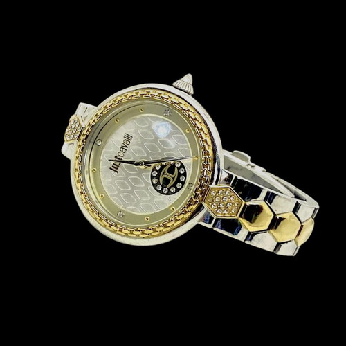 Just Cavalli women's watch 32mm like new, yellow and silver