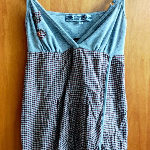 Helmi dress S checked with grey like new
