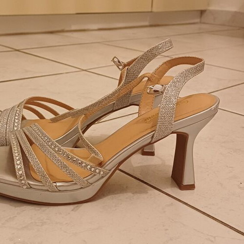 Pizz Anna women's silver sandals size 39