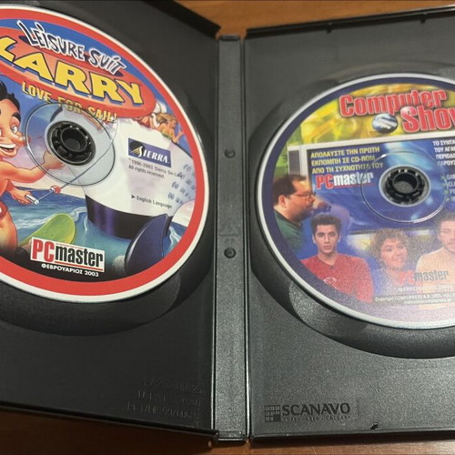 Leisure Suit Larry 7 Love for Sail PC Master Collection like new, 2 CD