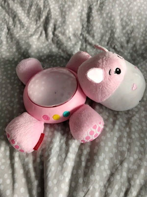 Fisher Price Hippo Sleep Projector like new, pink with music and light