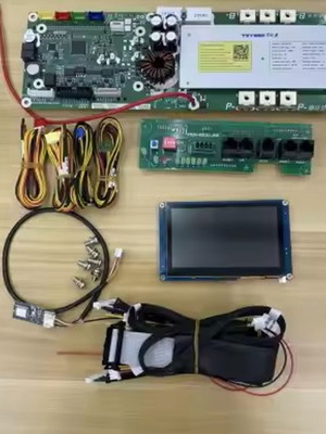 BMS 48V 16S 200A για μπαταρία LFP με οθόνη αφής πλήρες με την καλωδίωση