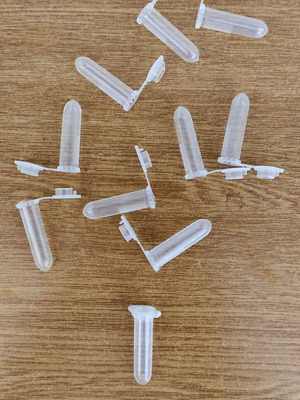 Plastic Sample Bottles 2 ml Set of 10 New