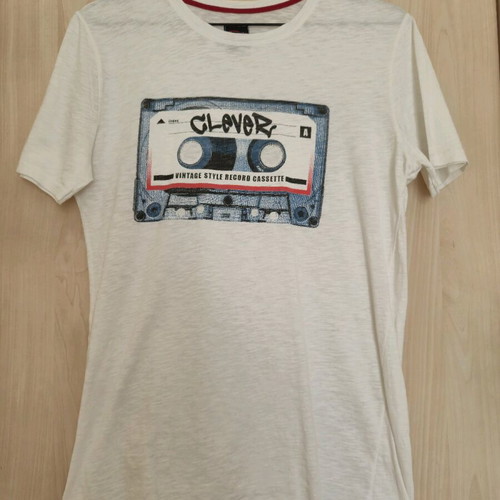 Clever men's white t-shirt like new, size M