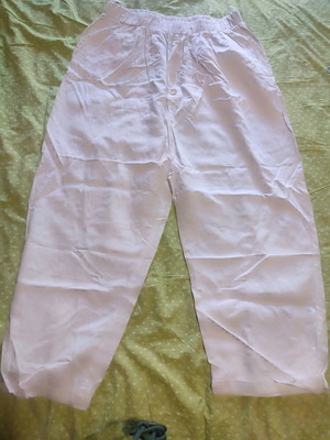 Namaste baggy pants like new, white, size large