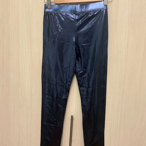 Zara vinyl leggings, blue purple